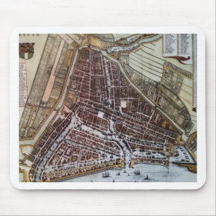 Replik Stadtplan von Rotterdam 1652 Mousepad