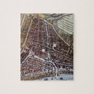 Replik Stadtplan von Rotterdam 1652 Puzzle