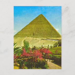 Replik  Vintage-Bild, Ägypten, Große Pyramide, Giz Postkarte