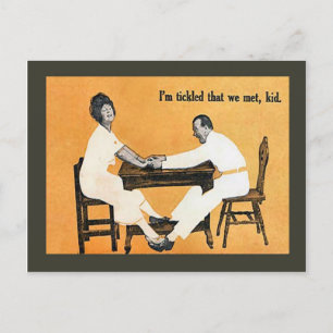 Replik Vintage Postkarte, ich bin gekitzelt wir tr Postkarte
