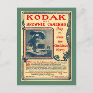 Replik Vintage Postkarte, Kodak Brownie Kameras Postkarte