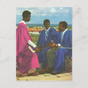 Replik Vintage-Studenten, Accra, Ghana Postkarte