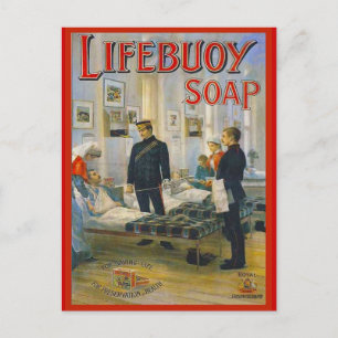 Replik Vintage Werbung, Seife für Lifebouy, Postkarte