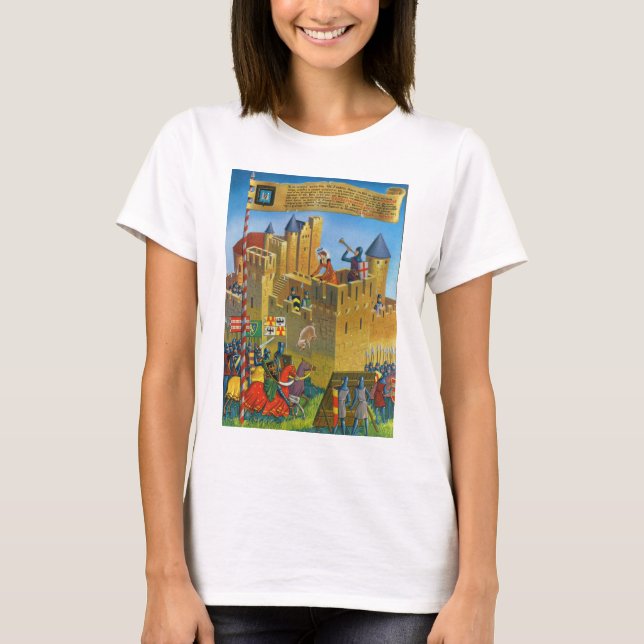 Replik Vintages Frankreich mittelalterliches T-Shirt (Vorderseite)