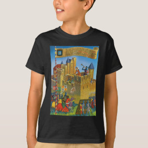 Replik Vintages Frankreich mittelalterliches T-Shirt