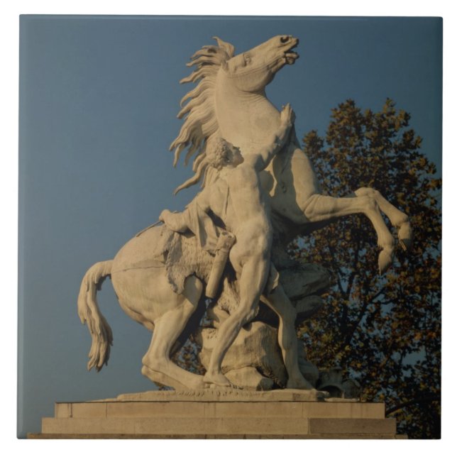 Replik von einer des zwei "mergelige Pferd" Fliese (Vorderseite)