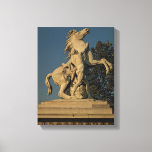 Replik von einer des zwei "mergelige Pferd" Leinwanddruck