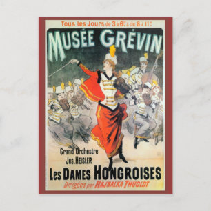 Replik Werbeartikel im Vintage-Stil, Musée Grévin Postkarte