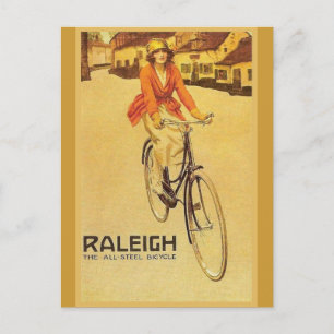 Replikat Vintage-Werbung, Raleigh Fahrräder Postkarte