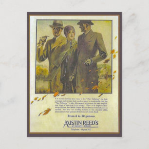 Replikate Vintage-Werbung, Austin Reed, Mäntel Postkarte