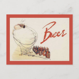 Replikate Vintage-Werbung, Bier Postkarte