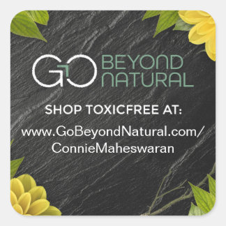 Replizierte Verknüpfungsaufkleber (dunkel) Quadratischer Aufkleber