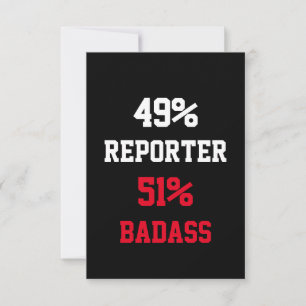 Reporter Badass Card Karte