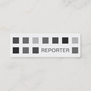 REPORTER (Mod-Quadrate) Mini Visitenkarte