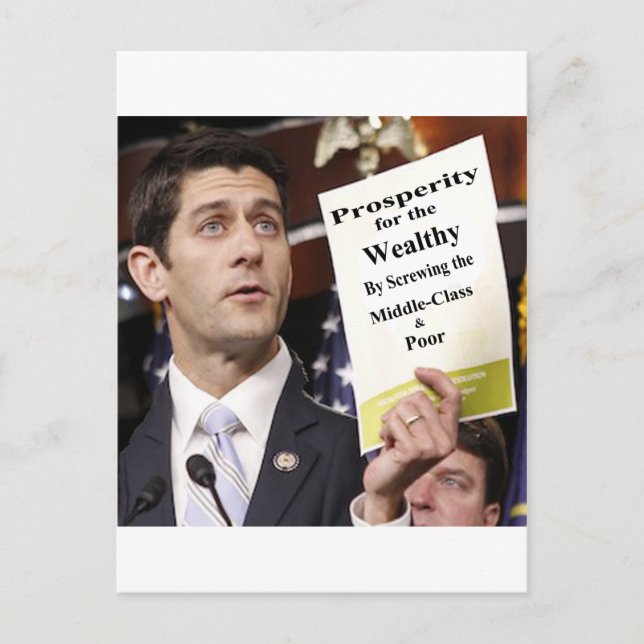 Repräsentant Paul Ryan Postkarte (Vorderseite)