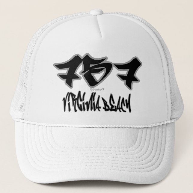 Repräsentant Virginia Beach (757) Truckerkappe (Vorderseite)