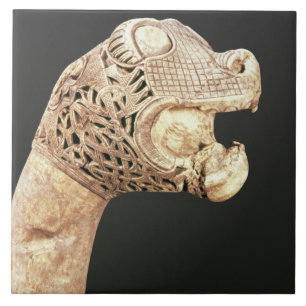 Repräsentationsfigur von Viking Longship, fand bei Fliese