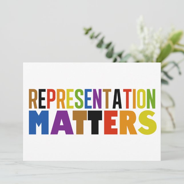 Representation ist wichtig Regenbogen-Diversity-Ka (Stehend Vorderseite)