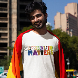 Representation Matters Rainbow Diversity Pride T-Shirt