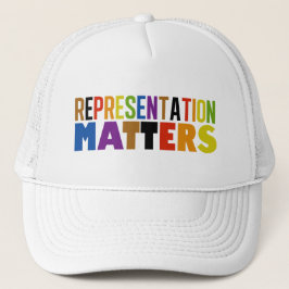 Representation Matters Rainbow Diversity Pride Truckerkappe