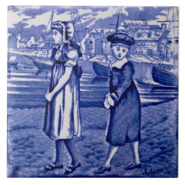 Repro 1885 Wedgwood Blue Calendar Monat Juli Fliese