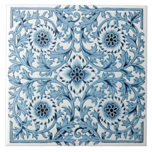 Repro Antiquitäten Blue & White Minton Tranferwar Fliese