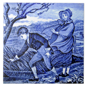 Repro Antiquitätenkalender für Hochzeitsholz März Fliese