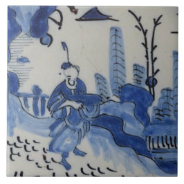 Repro Delft Tile Chinoiserie Fliese
