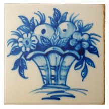 Repro Desoftet Bouquet Blume Vase Blue Delft
