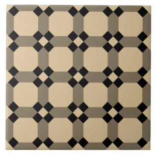 Repro Geometric Azulejos Mosaic Cream Tile Fliese