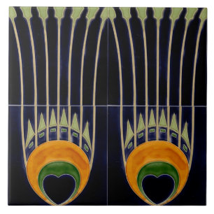 Repro German Art Nouveau Jugendstil Frieze Border Fliese