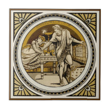 Repro Minton Shakespeare Cymbeline Picture Tile