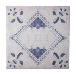 Repro Portugiesisch Floral Blue Azulejos Tile Fliese