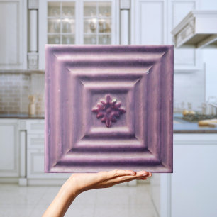 Repro Portugiesische Relief-Fliesen mit violettem Fliese