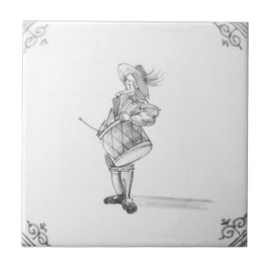 Repro Portugiesischer Schlagzeuger Azulejos Fliese