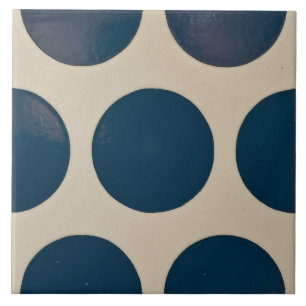 Repro Porturic Blue Geometric Azulejos Polka Dot Fliese