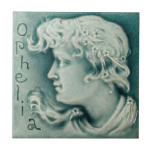 Repro Shakespeare Ophelia Portrait Imitats Relief Fliese
