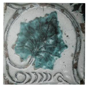 Repro Spanish Geometric Azulejos Blue Floral Tile Fliese