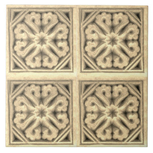 Repro Spanish Maure Floral Pattern Imitate relief Fliese