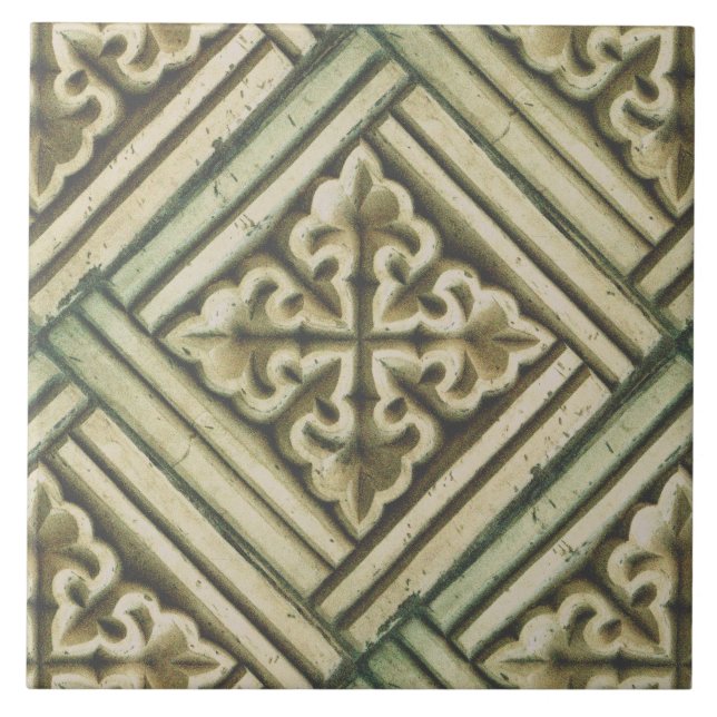 Repro Spanish Maure Pattern Imitate Relief Fliese (Vorderseite)