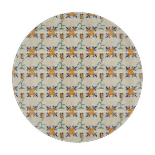 Repro Traditioneller Gelber Tulip Delft Tile Schneidebrett