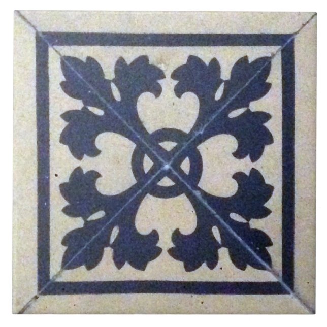 Repro Viktorianisch Tile Blue und White Delft Tile Fliese (Vorderseite)