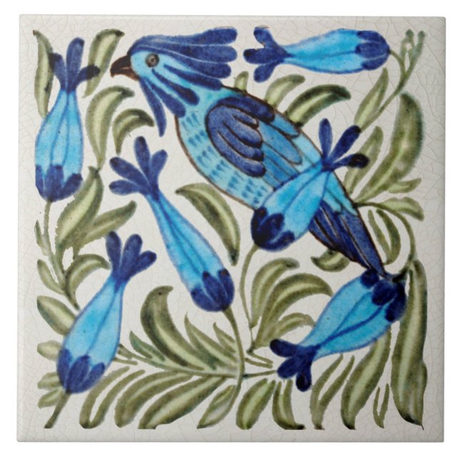 Repro Vintag-Antiquitätenvögel Fliese (Vorderseite)