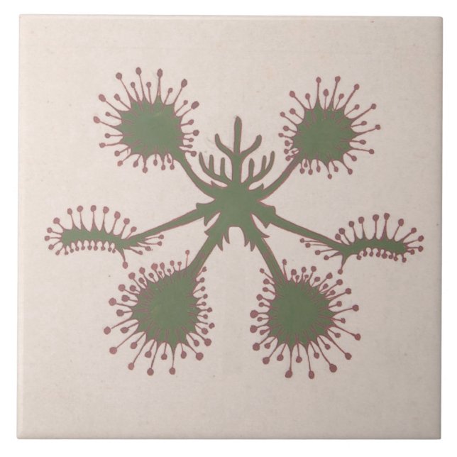 Repro Vintag floral Print Tile Fliese (Vorderseite)