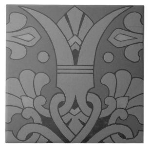 Repro Vintag geometrisch antikes griechisches Blum Fliese