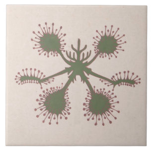 Repro Vintage Blumenprint Fliese