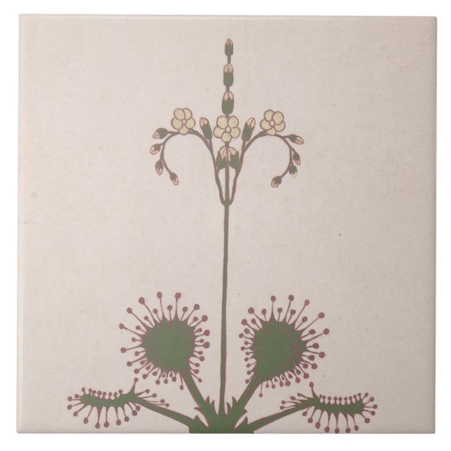 Repro Vintage Blumenprint Fliese (Vorderseite)