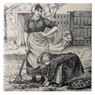 Repro Wm Wise Country Village Fliese