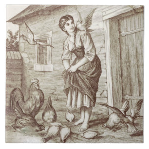 Repro Wm WIse Minton Country Life Sepia Fliese