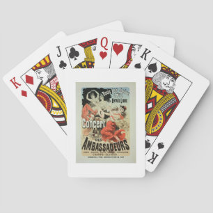 Reproduction of a poster advertising an 'Ambassado Spielkarten